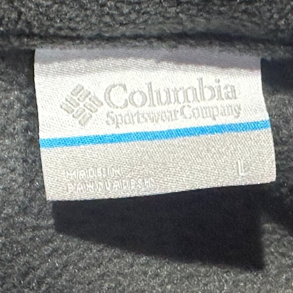 Columbia Steens Mountain Half Snap Pull Over Fleece Jacket Grey‎ Size Large - Picture 5 of 6